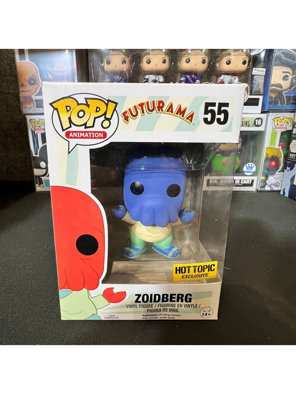 Funko Pop Futurama Zoidberg 55 Hot Topic Exclusive Blue Vinyl Figure Animation
